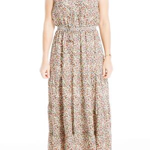 Max Studio size Medium stretchy waist Floral Maxi Sundress in like new condition